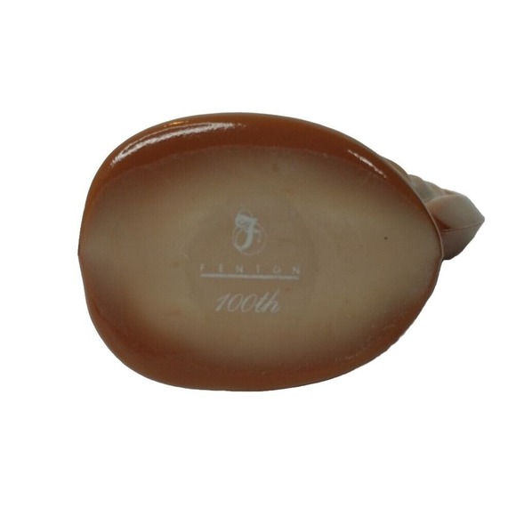 Fenton Rooster Cholate Brown Slag Special 100 Anniversary Edition - Picture 5 of 6